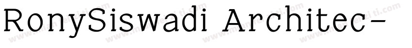 RonySiswadi Architec字体转换